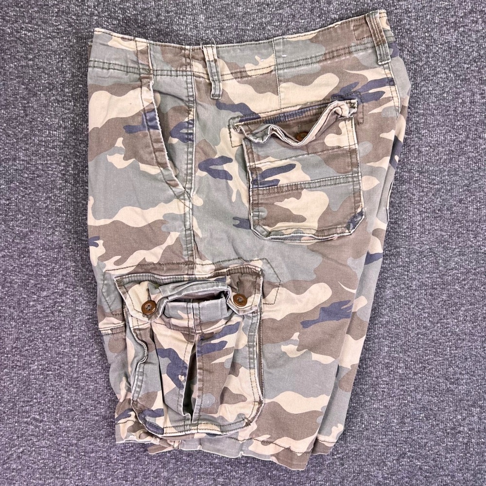 American Eagle Cargo Shorts Mens 36 Camo Classic Outdoor Flex Utility Fits34x10 - Picture 8 of 10